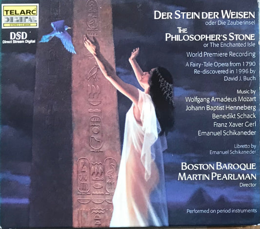 Mozart - The Philosopher's Stone Or The Enchanted Isle, Martin Pearlman. 3xCD 1999 Promo. Telarc Digital ‎– CD-80508