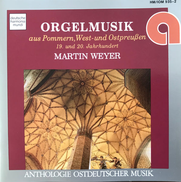 Martin Weyer ‎– Orgelmusik, 2xCD W. Germany 1989 Deutsche Harmonia Mundi ‎– HM/IOM 935-2