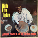 Ambrose Campbell – High Life Today. UK 1966 Columbia – SX 6081 - Mono (Promo.) Vinyl LP
