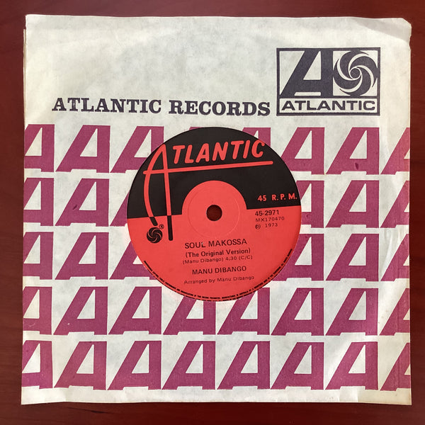 Manu Dibango ‎– Soul Makossa, 7" Single, Australia 1973, Atlantic ‎– 45-2971