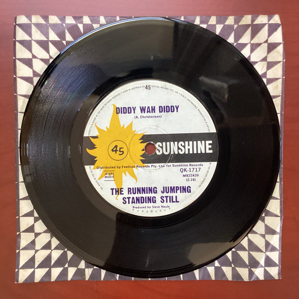 The Running Jumping Standing Still ‎– Diddy Wah Diddy, 7" Single, Australia 1967, Sunshine Records QK-1717