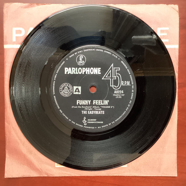 The Easybeats ‎– The Music Goes Round My Head, 7" Single, Australia 1967, Parlophone ‎– A-8277