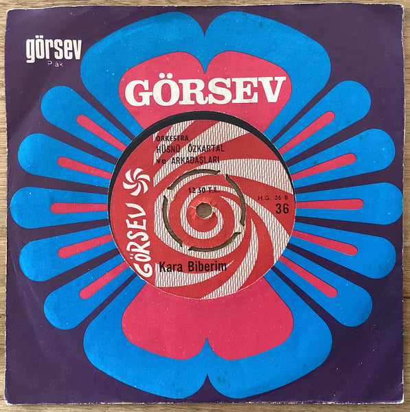 Hüsnü Özkartal Ve Arkadaşları ‎– Trakya Karşılaması / Kara Biberim. Görsev – 36, Turkish 7" Single