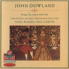 John Dowland ‎– Songs For Tenor And Lute, W. Germany 1996 Virgin Classics VC 7 90726-2