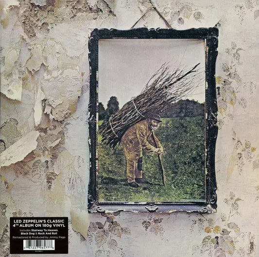Led Zeppelin IV Remastered Vinyl LP, classic rock, iconic cover art, collectible vinyl.