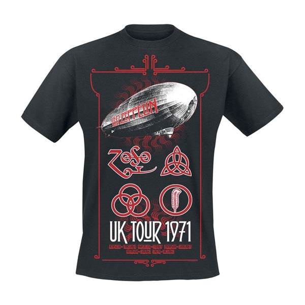 Led Zeppelin, "UK Tour 1971" T-shirt