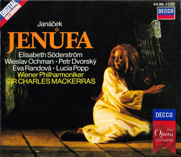 Leos Janacek - Jenufa, Mackerras, West Germany 1985 Decca ‎– 414 483-2  2xCD Box Set