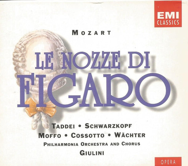 Mozart - Le Nozze Di Figaro, Taddei, Schwarzkopf, Giulini. 1994 Germany EMI Classics ‎– 7 63266 2 (Sealed)
