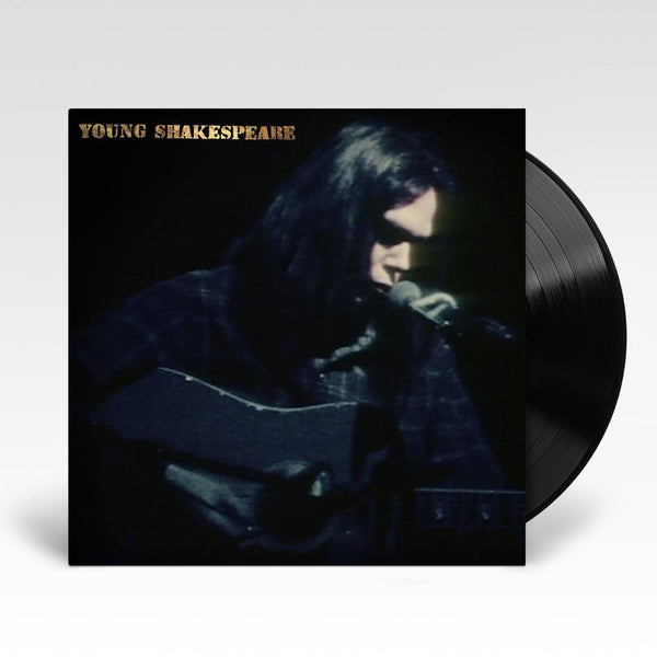 Young Shakespeare vinyl by Neil Young, folk rock acoustic LP cover art