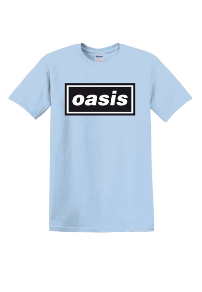 Oasis, "Decca Logo" T-shirt (pale blue)