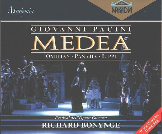 Giovanni Pacini - Medea, Bonynge, Savona Symphony Orchestra. Arkadia AK 146.2