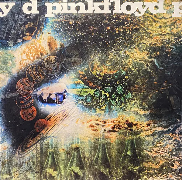 Pink Floyd A Saucerful Of Secrets vinyl LP, psychedelic rock, surreal cosmic cover art, collectible vinyl