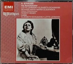 R. Strauss - Der Rosenkavalier / Lieder, Lotte Lehmann, Robert Heger, Germany 1992 EMI Classics ‎– CHS 7 64487 2 (2xCD Set)