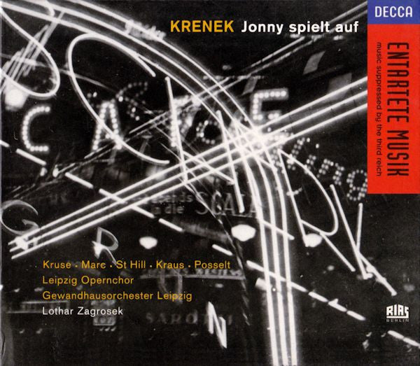 Krenek - Jonny Spielt Auf, Kruse, Lothar Zagrosek, EU 1993 Decca – 436 631-2 2xCD