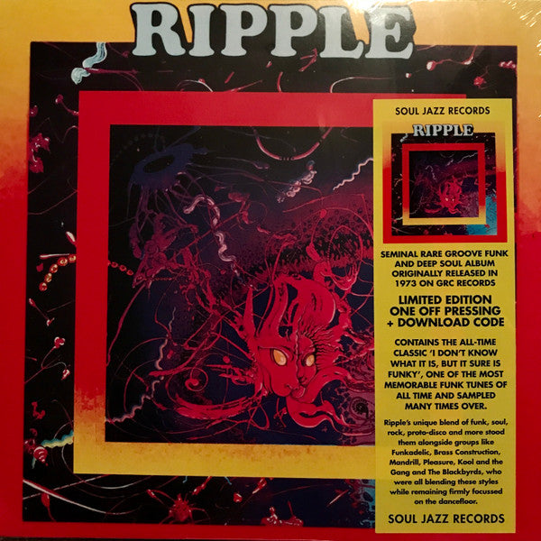 Ripple ‎– Self-Titled, Soul Jazz Records – SJR LP535, Ltd. Ed. Pressing Vinyl LP