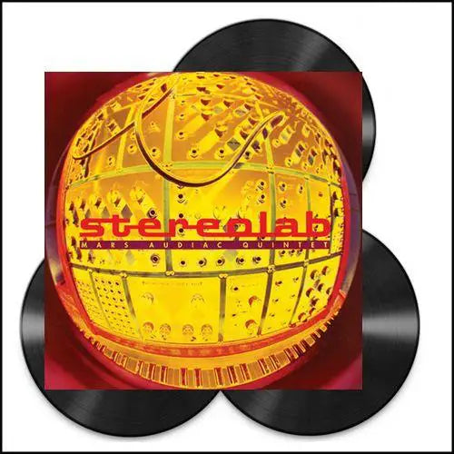 Stereolab Mars Audiac Quintet Expanded Edition 3xLP + Poster, collectible vinyl, avant-pop, progressive, multi-disc, poster included