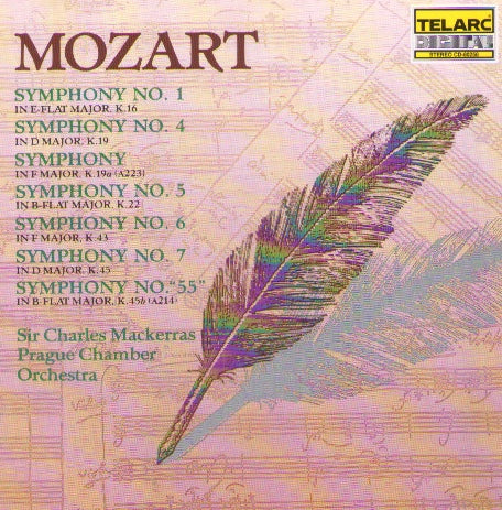 Mozart, Prague Chamber Orchestra ‎– Sir Charles Mackerras, Telarc – CD-80256