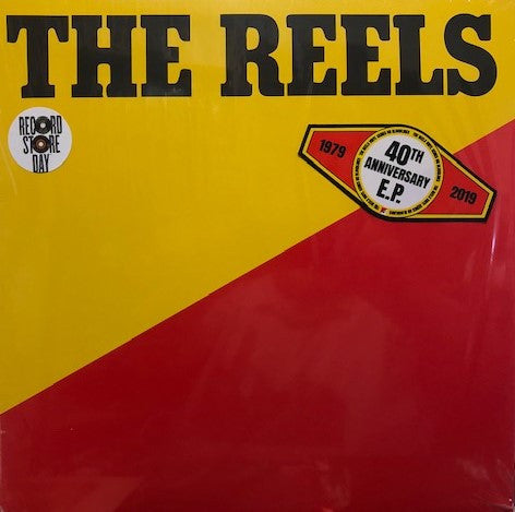 40th Anniversary E.P. reissue vinyl by The Reels, new wave pop rock LP album cover art