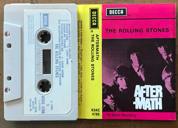 The Rolling Stones – Aftermath, UK Stereo, Non-Dolby Decca – KSKC 4786 Cassette Tape