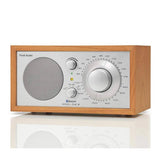 Tivoli Audio Model One BT radio, cherry silver finish front right view