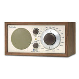 Tivoli Audio Model One BT radio, classic walnut wood finish front side view