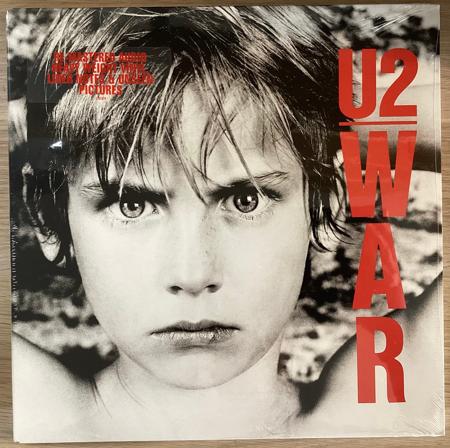 War EU 2008 vinyl LP by U2, collectible vinyl rock album, iconic cover artwork with 16pp booklet