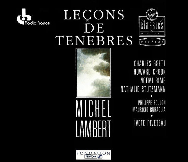Michel Lambert - Leçons De Ténèbres, Brett, Crook, Rime, Ivete Piveteau, 2xCD W. Germany 1989 Virgin Classics ‎– 353 424-238