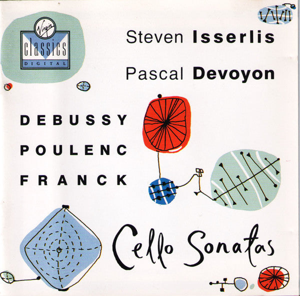 Cello Sonatas, Debussy - Poulenc - Franck, W. Germany 1989 Virgin Classics ‎– VC 7 90812-2