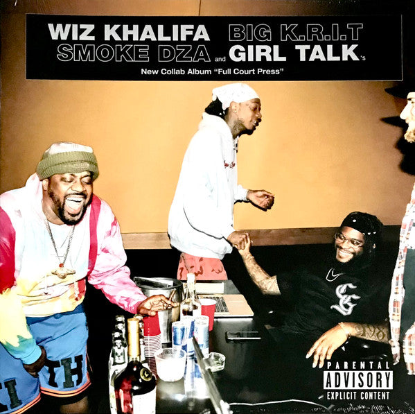 Wiz Khalifa, Big K.R.I.T., Smoke DZA, Girl Talk – Full Court Press, Vinyl LP