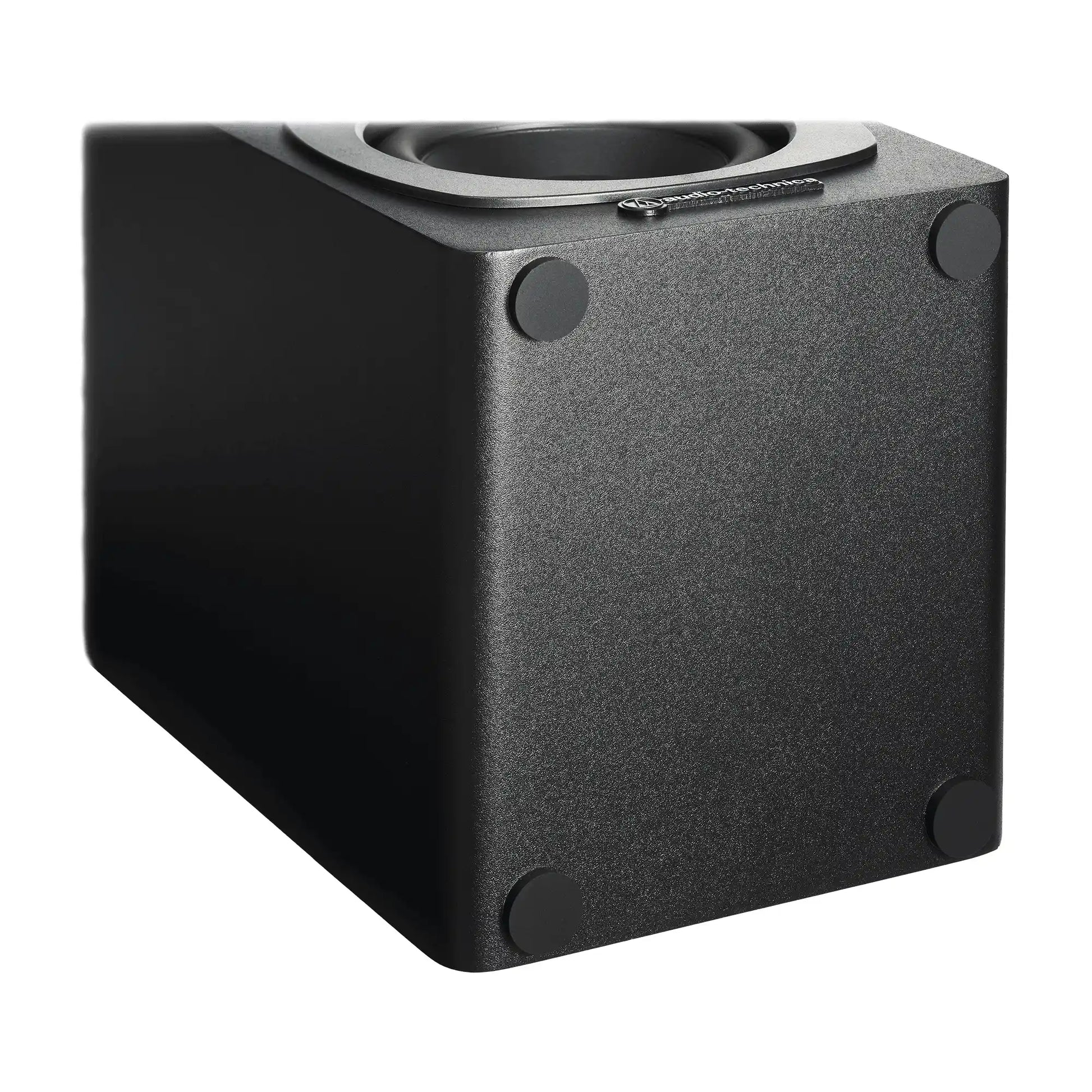 Audio-Technica AT-SP3X powered Bluetooth bookshelf speakers base view of feet