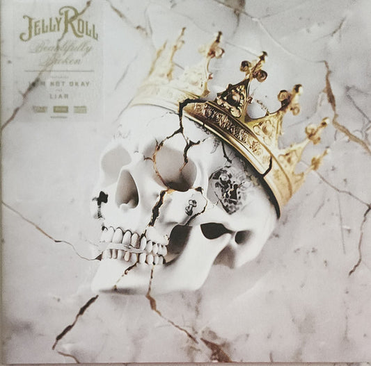 cover art for Beautifully Broken vinyl LP by Jelly Roll