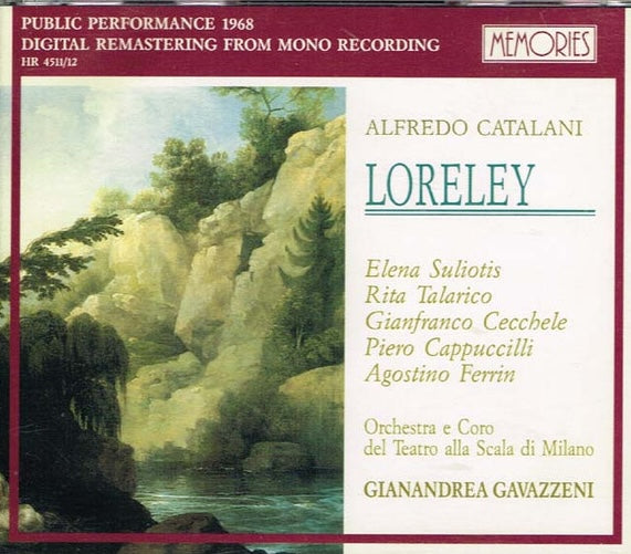 Alfredo Catalani - Loreley, Suliotis, Talarico, Gavazzeni. Italy 1993 Memories – HR 4511/12