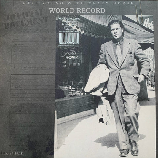 Album art for World Record vinyl by Neil Young With Crazy Horse
