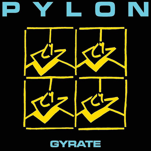 sleeve art of Gyrate gold vinyl LP by Pylon