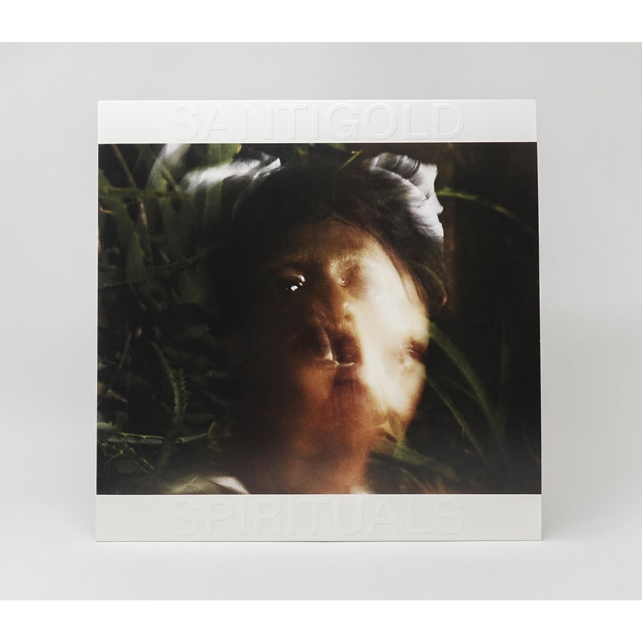 Limited edition picture disc vinyl LP of Santigold's album 'Spirituals', featuring a blurred image of the artist on the cover.