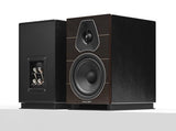 front and rear view of Sonus Faber Lumina II Wenge, ex-display bookshelf speakers