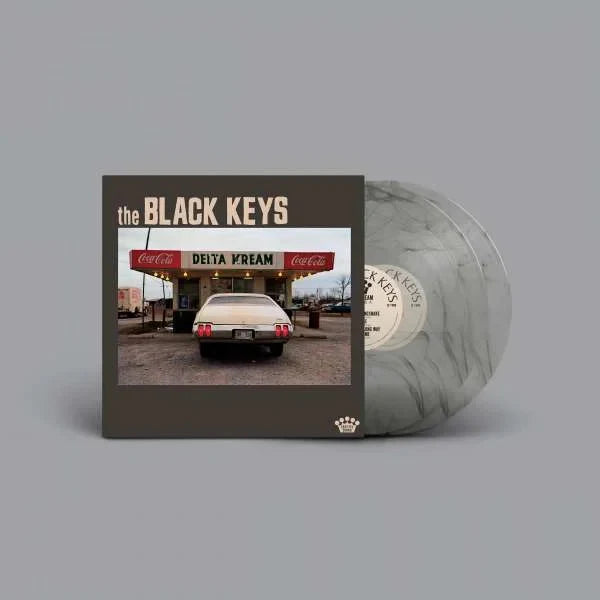 The Black Keys album 'Delta Kream' on smokey coloured vinyl with William Eggleston's iconic Mississippi photo featured on the cover
