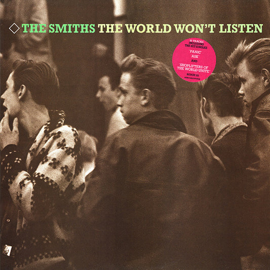 The World Won’t Listen 180g 2xLP by The Smiths, indie rock vinyl cover art