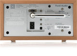 Tivoli Audio Model One BT radio, cherry silver finish rear view