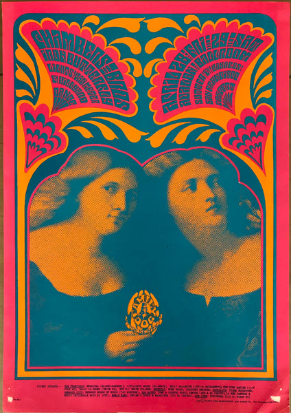 The Chamber Brothers and Iron Butterfly, Avalon Ballroom, 1967 1st ed poster