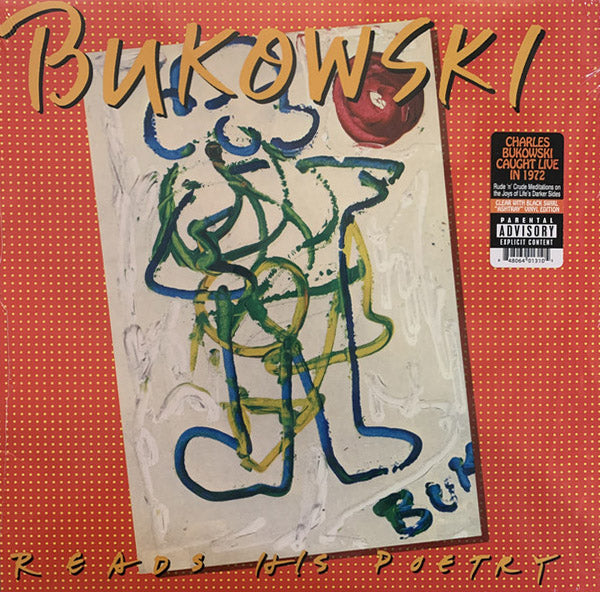 Charles Bukowski ‎– Reads His Poetry. Coloured Vinyl LP