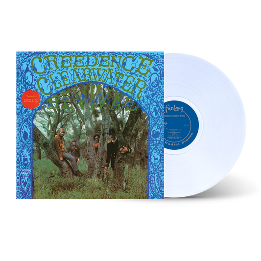 Creedence Clearwater Revival self-titled clear vinyl LP, swamp rock album, classic CCR cover art, collectible vinyl