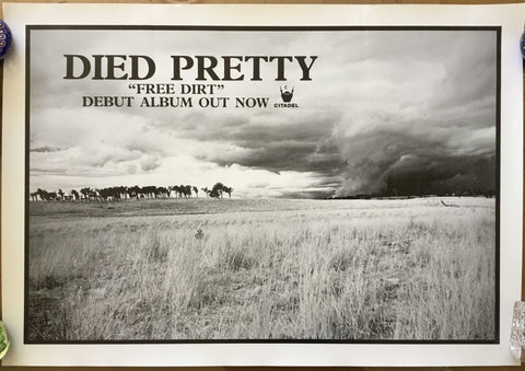 Died Pretty, Ron Peno, Free Dirt, orig 1986 debut album promo Citadel Died Pretty, Ron Peno, Free Dirt, orig 1986 debut album promo Citadel