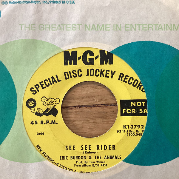 Eric Burdon & The Animals - See See Rider, Promo US 1967 MGM K13792