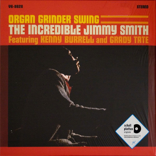 Jimmy Smith with Kenny Burrell & Grady Tate ‎– Organ Grinder Swing. Vinyl LP