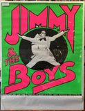 "Jimmy and The Boys", Ignatius Jones, original late 1970s fluoro gig poster