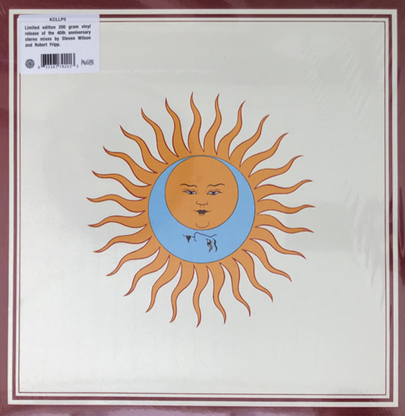 King Crimson – Larks' Tongues In Aspic. Limited Edition 200 gram, 40th Anniversary. Discipline Global Mobile – KCLLP5