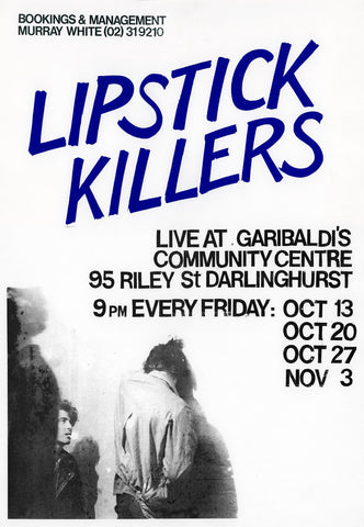 Lipstick Killers - Live at Garibaldi's. A1/A2 Archival Print Repro Poster Lipstick Killers - Live at Garibaldi's. A1/A2 Archival Print Repro Poster