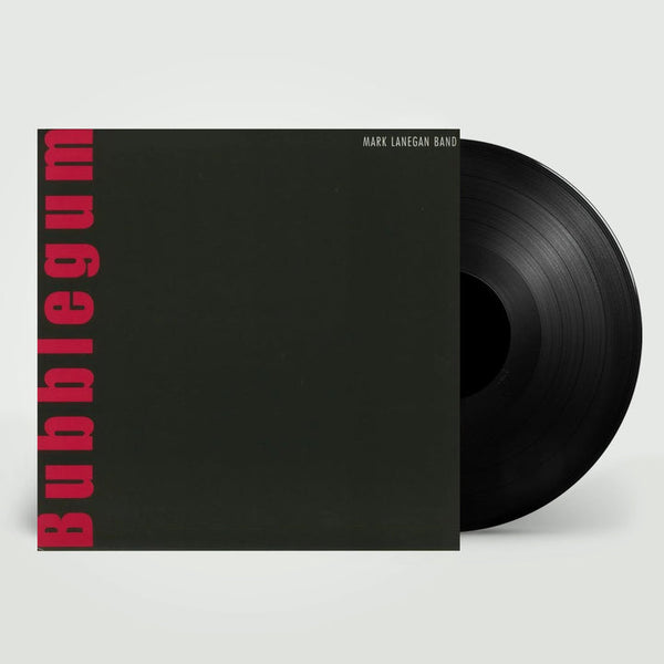 Bubblegum vinyl LP by Mark Lanegan Band, alternative rock; dark moody album artwork