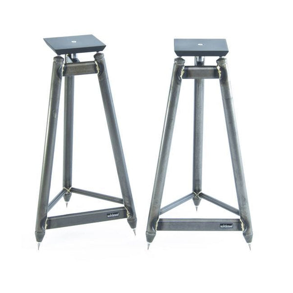 image of raw finished Solidsteel SS-6 tripod speaker stands
